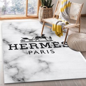 Hermes Paris Rectangle Area Rug Carpet
