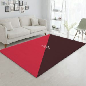 Hermes Red Background Area Rug Carpet