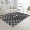 Hermes Logo Flowers Background Area Rug Carpet