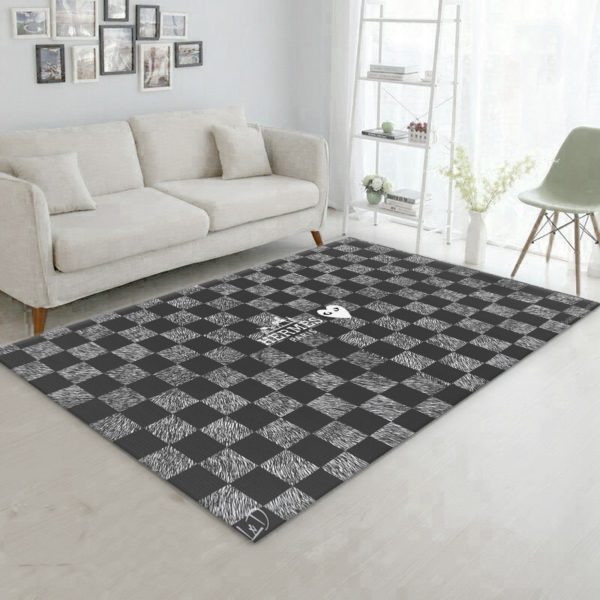 Hermes Square Texture Area Rug Carpet