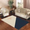 Hermes Wallpaper Black Whitet Background Area Rug Carpet