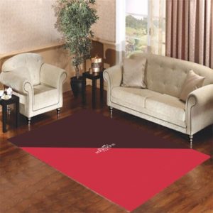 Hermes Wallpaper Pink Background Area Rug Carpet