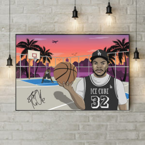 Ice Cube LA Art 90s Hip Hop Poster Canvas