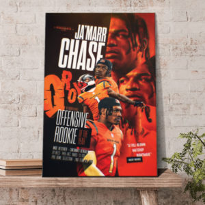 Ja Marr Chase Cincinnati Bengals Is The Offensive Rookie Of The Year NFL Honors Canvas