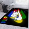 Nike logo Black Background Area Rug Carpet