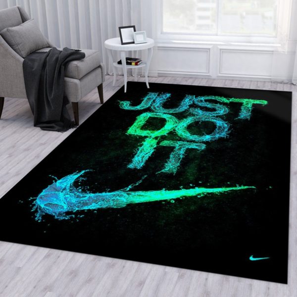 Just Do It Nike Logo Area Rug For Bedroom