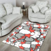 Kaws Neon Design Style Rug Home Decor