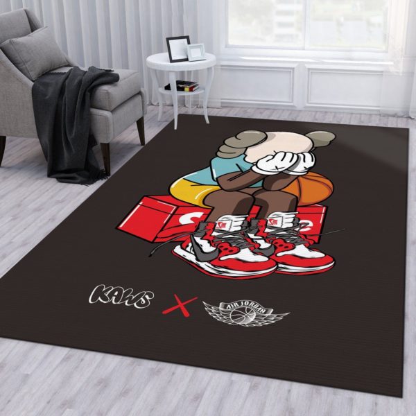 Kaws X Nike Air Jordan Area Rug
