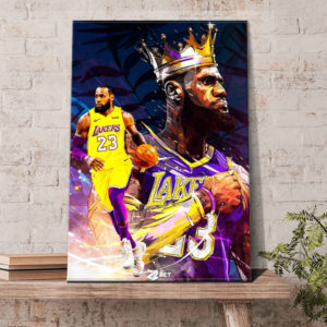 King James as LeBron James All Time Leading Scorer Poster Canvas