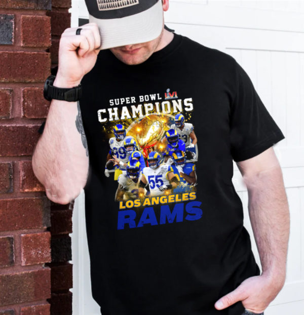 LA Rams Winnes Trophy Super Bowl Championship T-Shirt