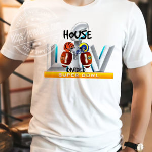 LVI Super Bowl Cincinnati Bengals vs Los Angeles Rams House Divided Classic T-Shirt