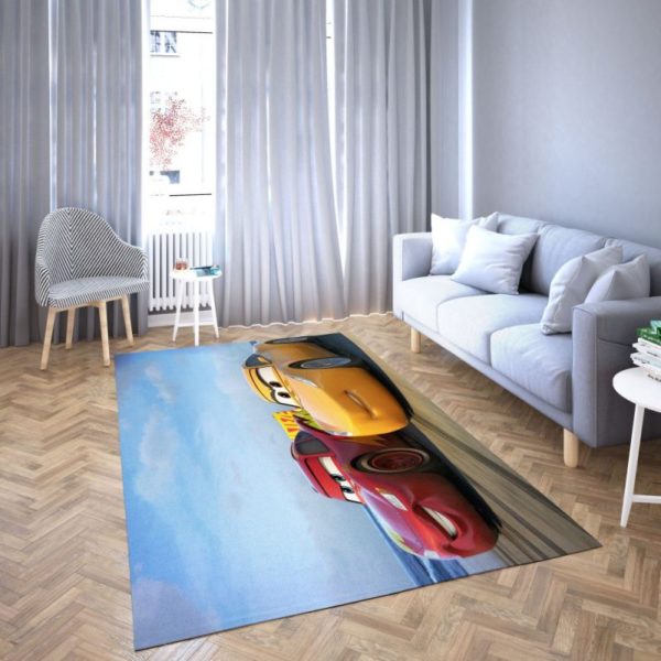 Lightning Mcqueen And Cruz Ramirez Disney Area Rug Carpet