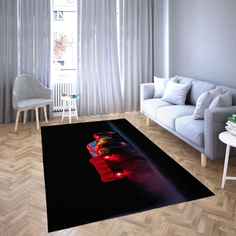 Lightning Mcqueen Black Background Disney Area Rug Carpet Lightning Mcqueen Black Background Disney Area Rug Carpet