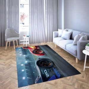 Lightning Mcqueen Disney Area Rug Carpet For Bedroom Home Decor