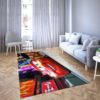 Lightning Mcqueen Disney Area Rug Carpet For Bedroom