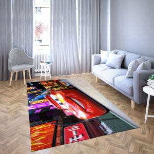 Lightning Mcqueen Disney Area Rug Carpet For Bedroom