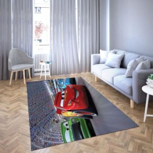 Lightning Mcqueen Disney Area Rug Carpet Home Decor Living Room
