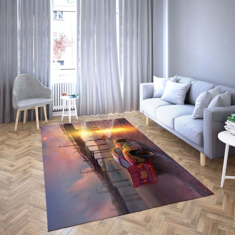 Lightning Mcqueen Disney Area Rug Carpet Home Decor Lightning Mcqueen Disney Area Rug Carpet Home Decor