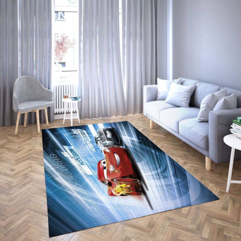 Lightning Mcqueen Disney Cartoon Area Rug Carpet Lightning Mcqueen Disney Cartoon Area Rug Carpet