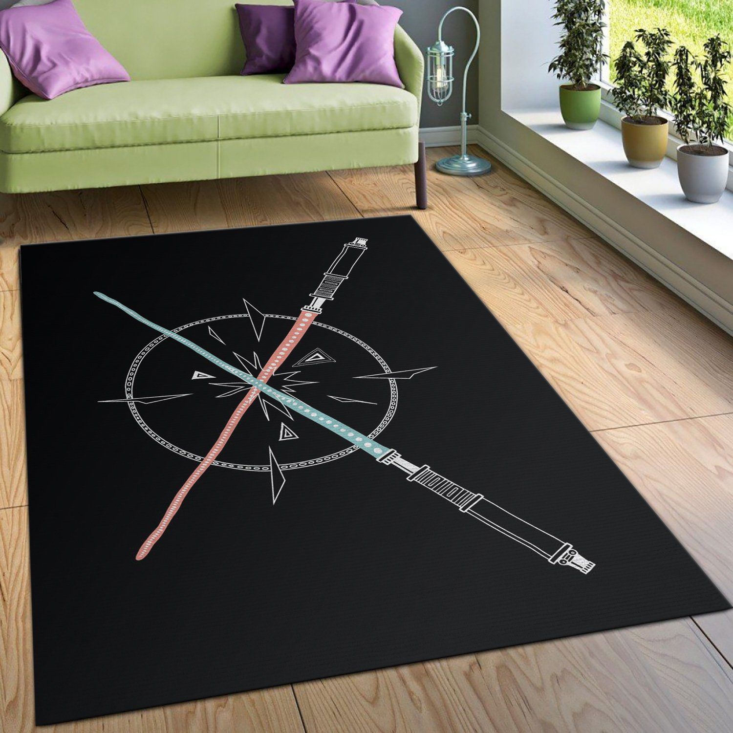 Lightsabers Star Wars Arts Area Rug Carpet Lightsabers Star Wars Arts Area Rug Carpet