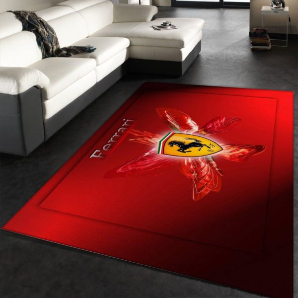Logos Ferrari Area Carpet Rug