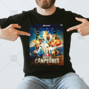 Los Angeles Rams Campeones 2022 Super Bowl Wins T-Shirt