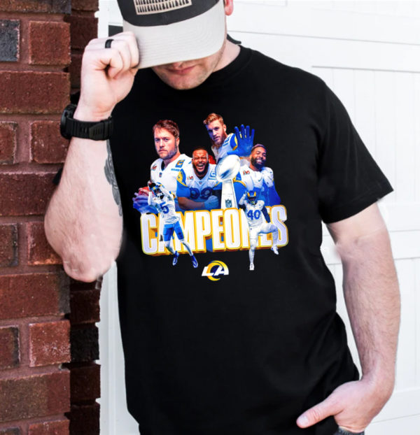 Los Angeles Rams NFL Super Bowl Winners 2022 T-Shirt