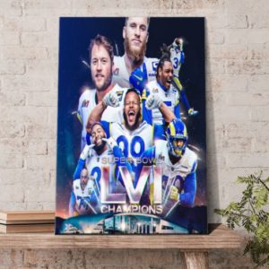 Los Angeles Rams Players Win Super Bowl Poster Canvas