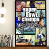 Los Angeles Rams Super Bowl Winner 2022 Poster Canvas
