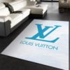 Louis Vuitton Logo Background Area Rug For Living Room
