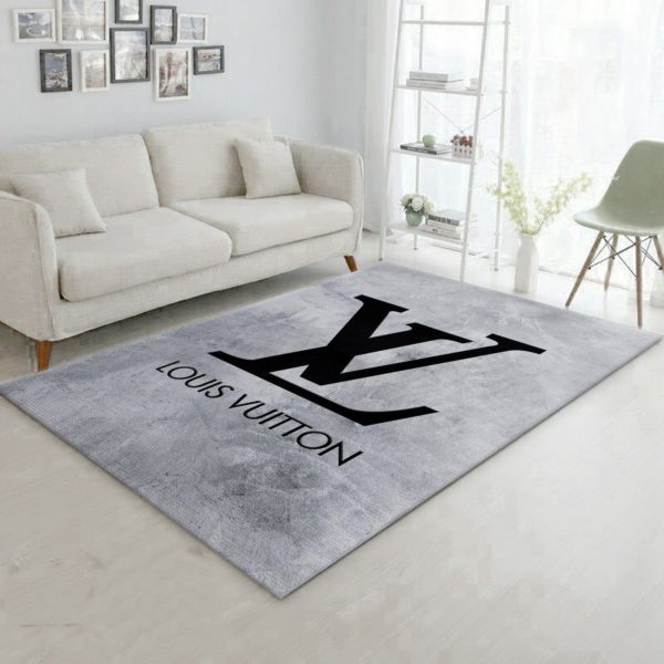 Louis Vuitton Logo Area Rug Carpet