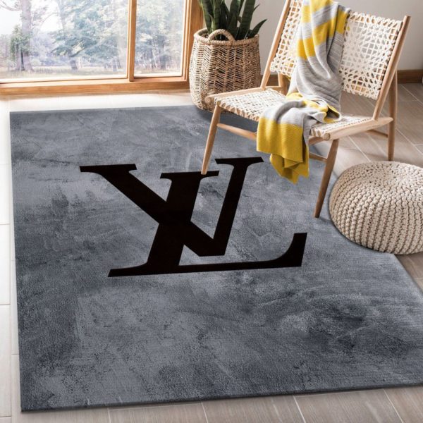 Louis Vuitton Logo Area Rug Carpet