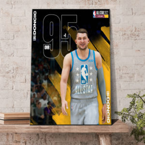 Luka Doncic 95 NBA All Star 2022 Poster Canvas