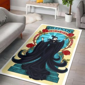 Malefficent Disney Area Rug Carpet