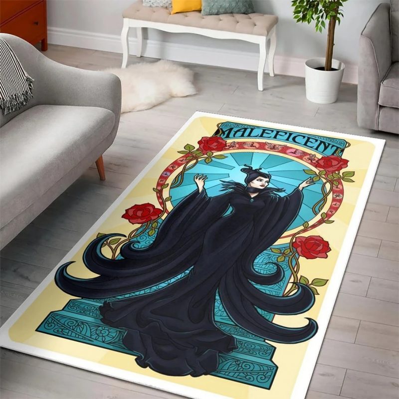 Malefficent Disney Area Rug Carpet Malefficent Disney Area Rug Carpet