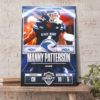 Howard Wilson Houston Gamblers Inaugural USFL Draft 2022 Poster Canvas
