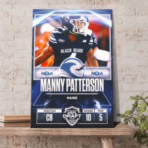 Manny Patterson New Orleans Breakers Inaugural USFL Draft 2022 Poster Canvas