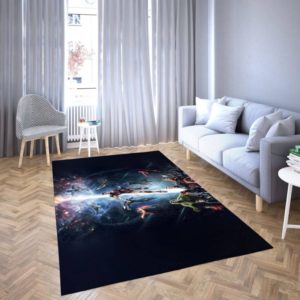 Marvel Avengers All Hero Area Rug Carpet For Home Decor