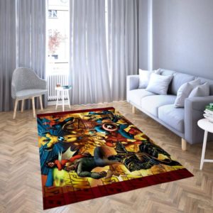 Marvel Avengers All Hero Area Rug Carpet Home US Decor