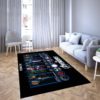 Lego Cartoon Of Marvel The Arvengers Hulk And Captain American Area Rug Carpet
