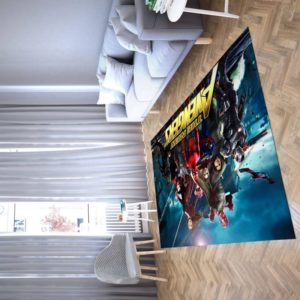Marvel Avengers All Hero Area Rug Carpet Living Room