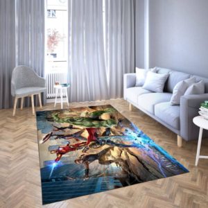 Marvel Avengers All Hero Area Rug Home Decor