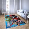Marvel Avengers All Hero Area Rug Carpet Home Decor
