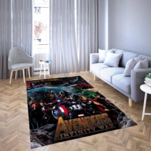 Marvel Avengers Super Heros Area Rug Carpet