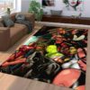 Marvel Comic Superheroes  Area Rug Carpet
