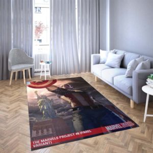 Marvel The Arvengers Captain American Carpet Living Room Rugs