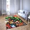 Marvel The Arvengers Ironman Spiderman Lego Carpet Living Room Rugs