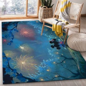 Memories Of Summer Mickey Mouse Disney Area Rug Carpet