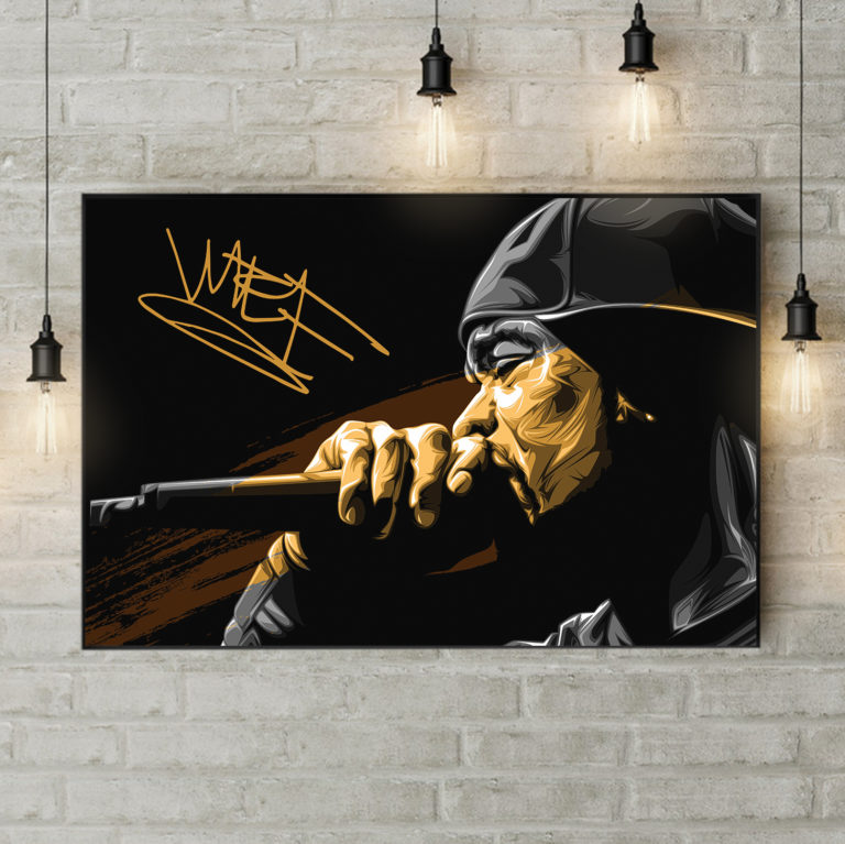 2pac Big Nipsey Signature 90s Hip Hop Poster Canvas - REVER LAVIE