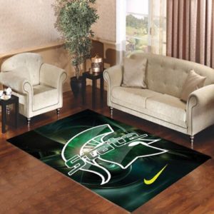 Michigan State Nike Area Rug Carpet